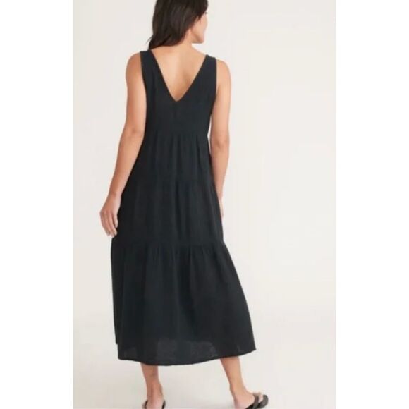 SOLD - Marine Layer 2023 Corinne Double Gauze Cotton Maxi Dress - Picture 5 of 11
